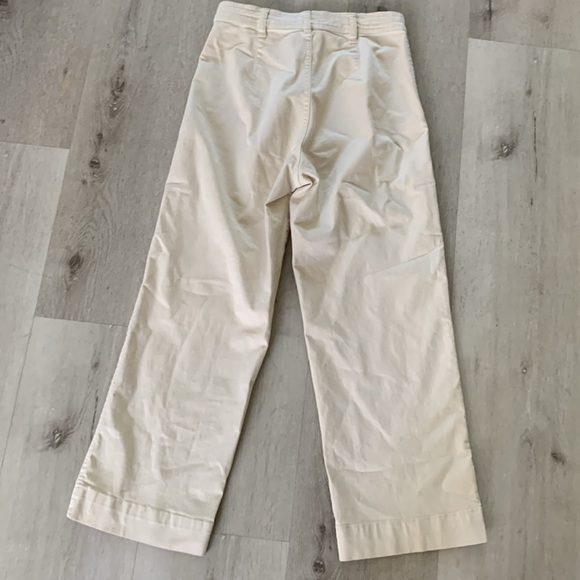 Marine Layer Bridget High Rise Wide Leg Baggy Sz 6 Stretch Jean In Cream - Picture 11 of 12